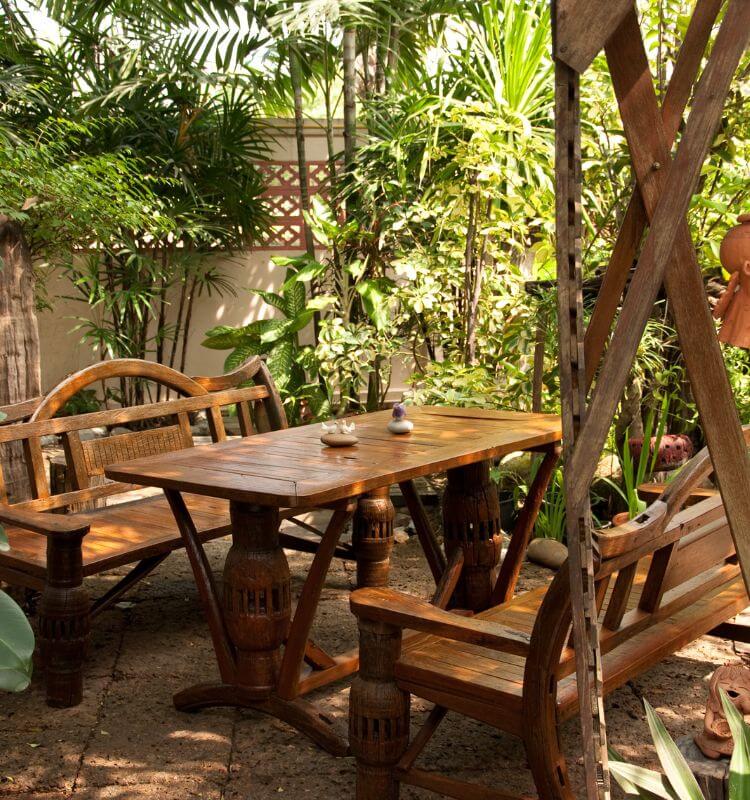 outdoor garden ideal dining set design